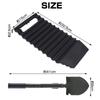 sac taske Tire Anti-Slip Car Escape Mat, Snow and Mud Helper & Folding Shovel (Set of 4)
