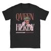 Vintage Qveen Herby Red TShirt for Unisex Women Leisure 100 Cotton Tees Crew Neck Short Sleeve T Shirt Gift Idea Clothes