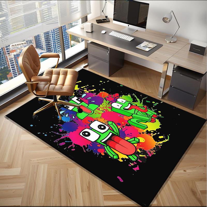 Colorful game Friends Office Rug Chair Mat, Game Carpet, Suitable for Front Door, Bedroom, Living Room, Desk, Holiday Gift