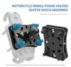 5 Sets Mobile Phone Bracket Shock Absorption Base Stainless-Steel Motorcycle