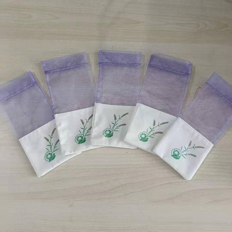 Sacchetto Vuoto per Lavanda – Tasca per Mazzo di Fiori Secchi in Rete Trasparente, Cotone e Lino Portamonete.