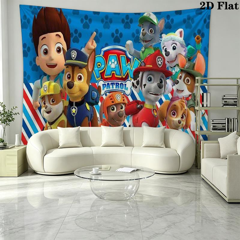 Dogs Cartoon Wall Tapestry Aesthetic Wall Hanging Printed Fabric Blanket Decorative Tapestries for Bedroom Living Room Home Decor