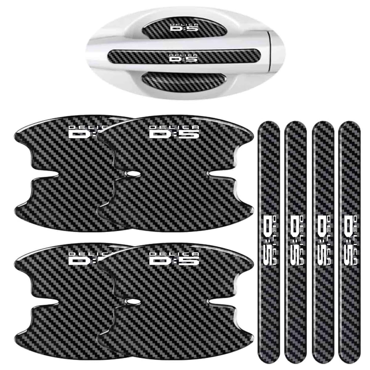 DELICA D:5 Защита дверных ручек для DELICA D:5, CV2W, CV1W, CV5W, Серия CV, Дверь чёрный