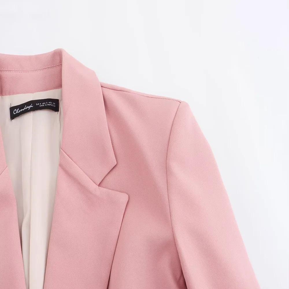 Spring and Autumn New Product Women's Temperament Solid Color Slim Fit  Single Breasted Casual Suit Jacket