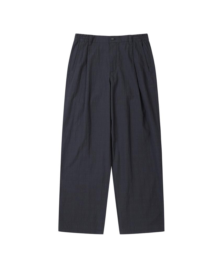Keoseuuteommellou Black Relaxed Fit Check Setup Pants Cwpam25432Bkx