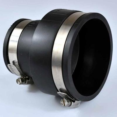 Reducing Flexible Fitting - KLASEBO - 63x50 Mm - Elastomeric PVC - No Gluing - Reusable