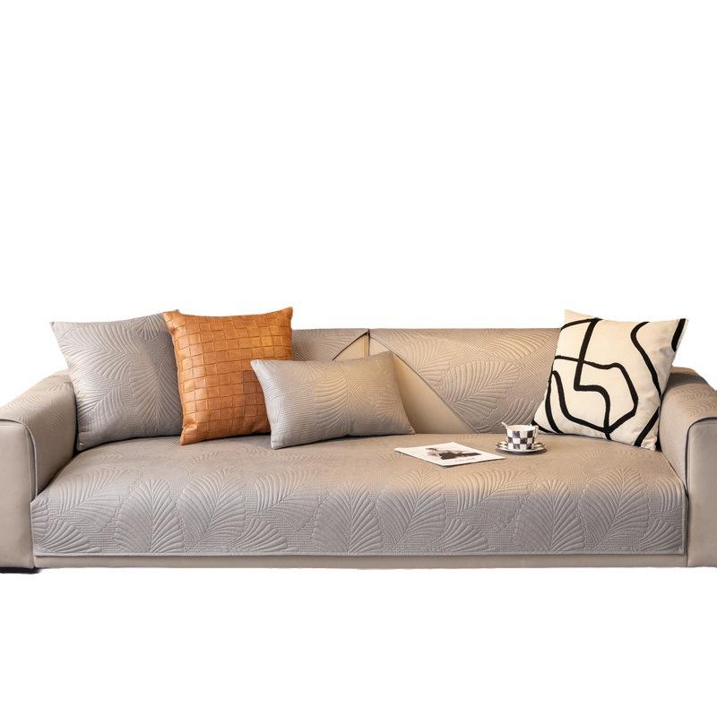Faux Leather Sofa Cushion Four Seasons Universal Non-Stick Wool Waterproof Anti-Scratching High-End Leather Seat Cover Cover