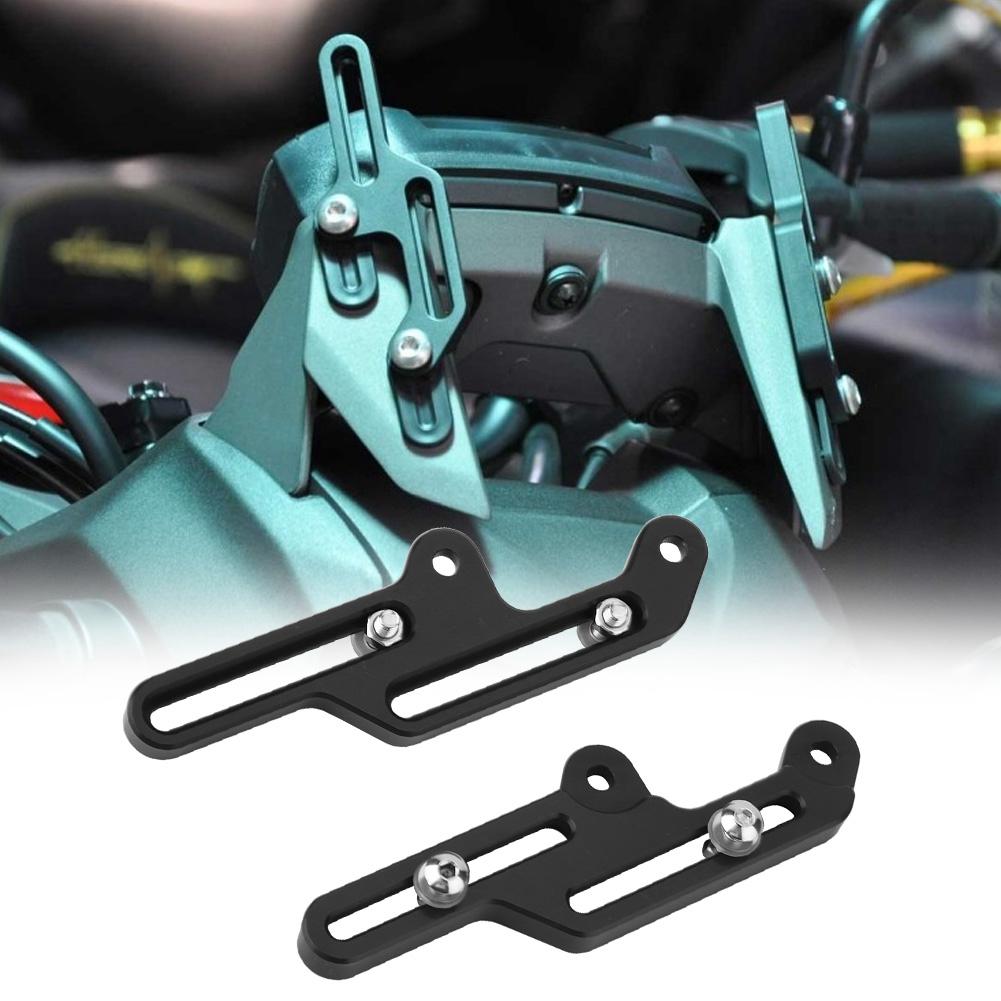 Motorcycle Windscreen Adjusters Windshield Bracket for Honda NC700X NC750X 2012 2015(Black)