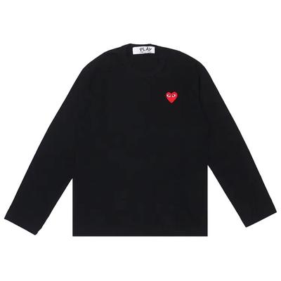 T-shirt a manica lunga unisex des GARCONS PLAY CDG AX-T118-051 Nera