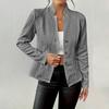 Women's Fashion Solid Color Long Sleeve Button Short Cardigan Coat