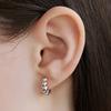 Mellow Twist Single One-Touch Earrings (White) BH7E64745WBXXX
