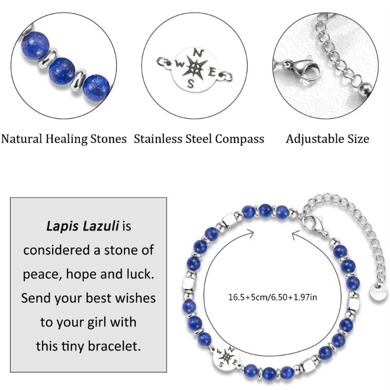 Stainless Steel Beaded Bracelet for Graduation Season Stylish and Practical Wristband Perfect Gift for Any Occasion