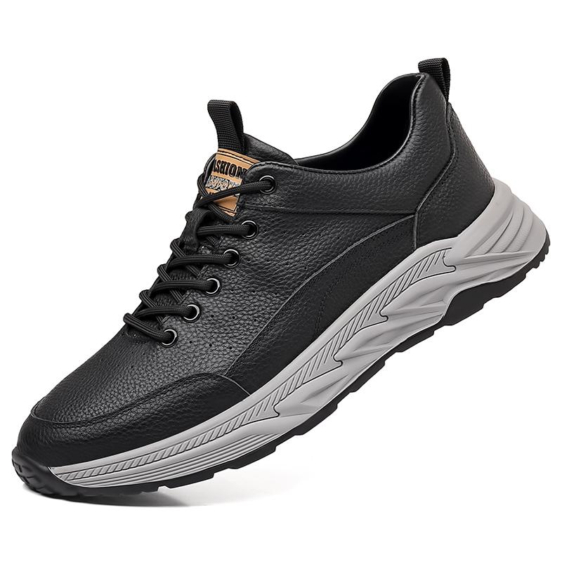 

Модная кожаная обувь для мужчин, повседневная обувь из натуральной кожи, модная деловая обувь Оксфорды, дизайнерская рабочая обувь высокого качества 44 чёрный