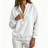 Women's Fashion Color Long Sleeve Loose Fit Sweatshirt for Casual Daily Wear