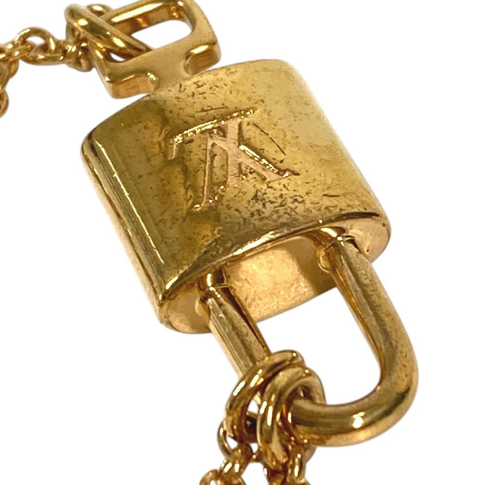 Louis Vuitton M00563 Monogram LVBracelet LV Rocky Chain Bracelet Metal Gold