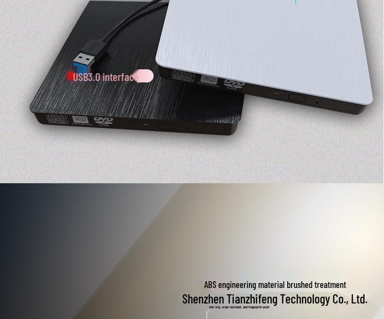 USB 3.0 Portable External DVD/CD Burner and Player for Laptops