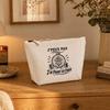 Trousse de Toilette - PLANETEE - J'peux pas minimaliste - Beige - 100% coton - 3 L