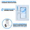 Fenster PVC Goldene Eiche 50X60 Rechts Neu 500X600 Mm Kipp-Dreh-Doppelverglasung