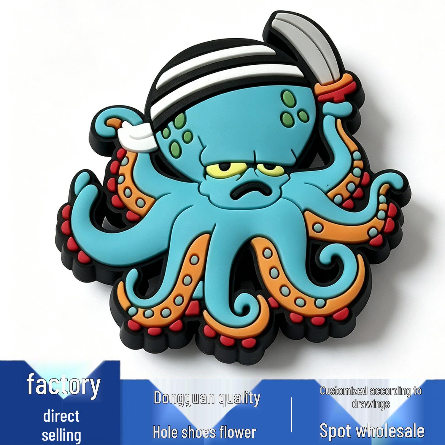 Ocean Series Flower Shoe Charms: Cute & Versatile PVC Decorations for Crocs