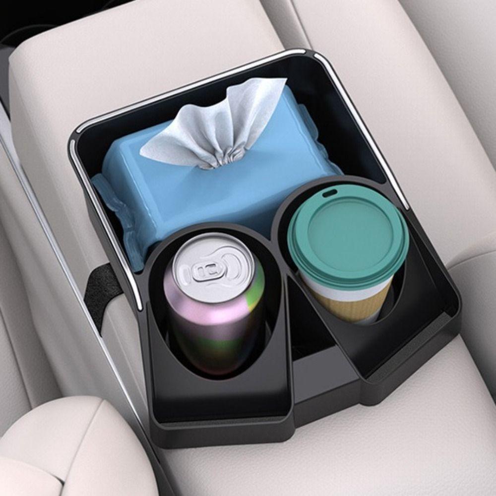 Console Storage Double Cup Holders Wear-Resistant Car Seat Organizer Automotive Cup Holders  Auto