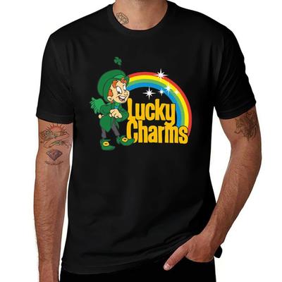 LUCKY CHARMS 2 TShirt Trendy Print Short Sleeve TShirt