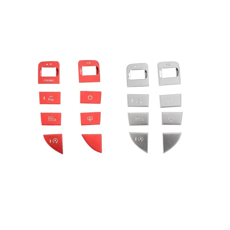 8PCS Car Center Console Multimedia Mouse Switch Button Cover Trim For Mercedes Benz C E Class W205 W213 GLC X253 -