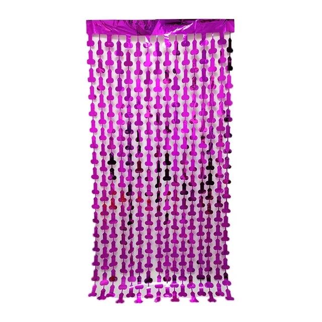 1x2m Rain Silk Curtain Forever Penis Bachelor Party Background Wall Layout Wedding Decoration Hen Party Bride To Be Supplies