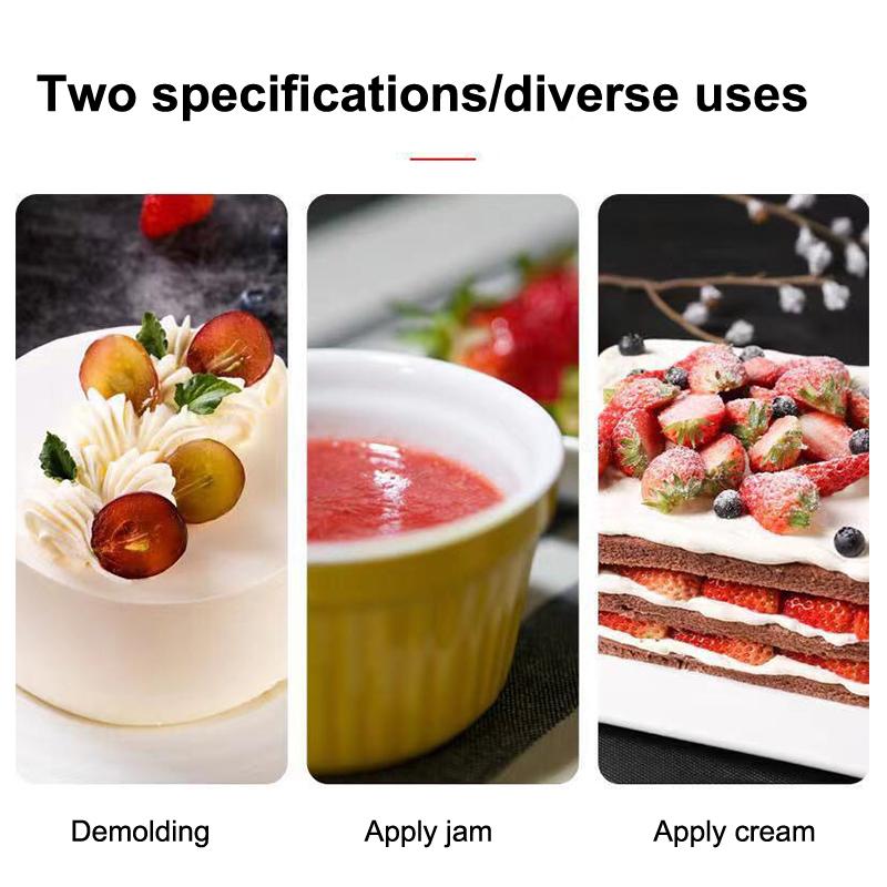 Cake Butter Spatula 6-Inch 8-Inch 10-Inch Wooden Handle Stainless Steel For Smoothing Unmolding And Baking Tools