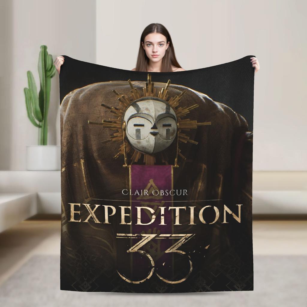 Clair Obscur Expedition 33 Maelle Plaid Kwaliteit Super Zacht Beddengoed Plaids Winter Picknick Slaapkamer Patroon Sprei