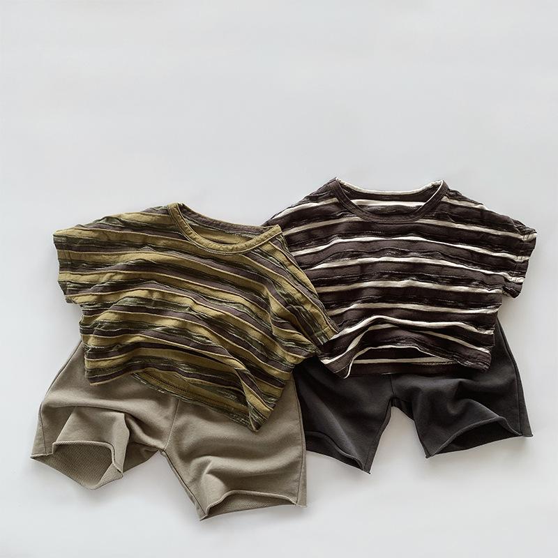 Kids' Summer Cotton-Feel Shorts - Lightweight, Versatile Straight-Leg Sweatpants for Boys & Girls, Korean Style