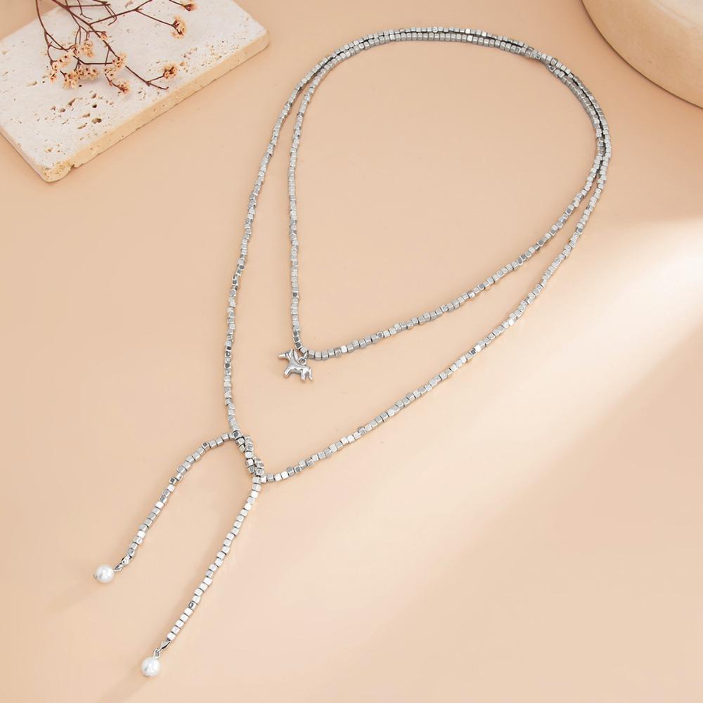 Vintage Long Beaded Necklace – Personalized Multi-Layer Layering Design, Women’s Small-Niche Light Luxury Jewelry, Daily To Evening Versatile