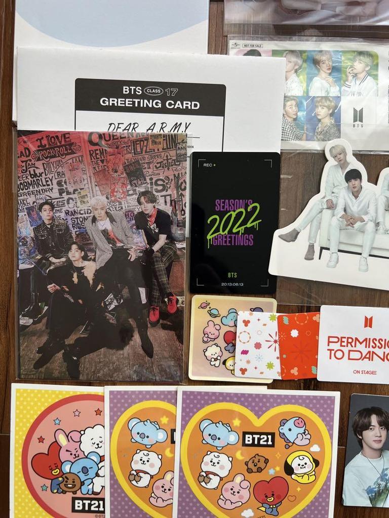 [USED] BTS trading cards bulk sale