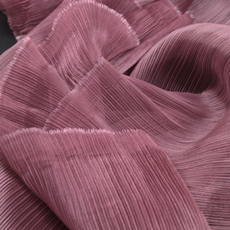 Handmade Pearlescent Floral Organza Wedding Stage Backdrop Fabric