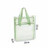 High-Capacity PVC Waterproof Tote Bag for Students and Exams