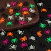 50-200Pcs Halloween Mini Spiders Kids Tricky Toys Gift Halloween Party Home Indoor Outdoor Decoration Haunted House Horror Props