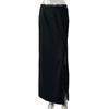 Europe, America, black skirt women's spring and summer, high waist split fork straight hip wrap a word suit dress