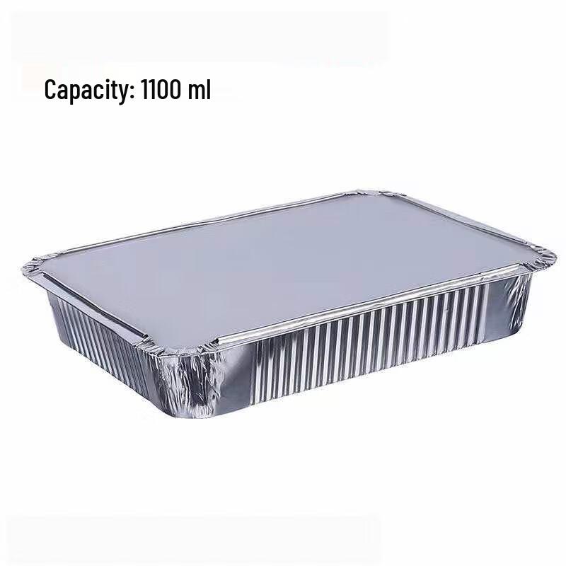 Rectangular BBQ Aluminum Foil Tray with Lid