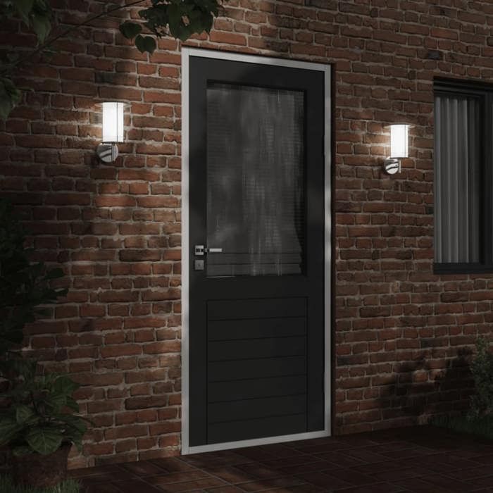 VidaXL Applique murale d'extérieur argenté acier inoxydable, éclairage mural d'extérieur, lampe murale de jardin, applique 4006284