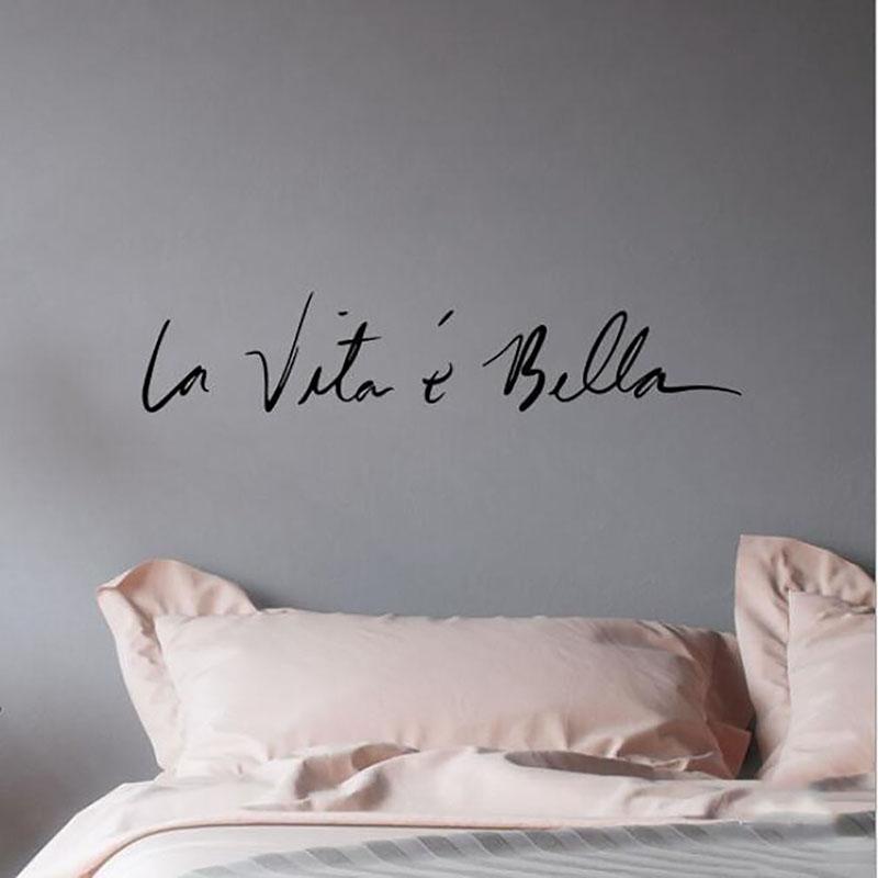 

Creative Wall Stickers Removable Bedroom Mural Living Room Bedroom Home Decor One Size чёрный