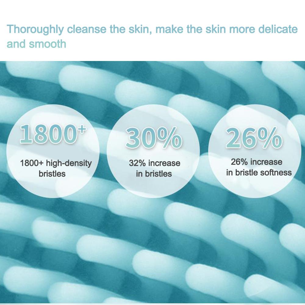 Iebilif Facial Cleansing Brush Face Skin Care Tools Waterproof Silicone Electric Sonic Cleanser Facial Beauty Massager