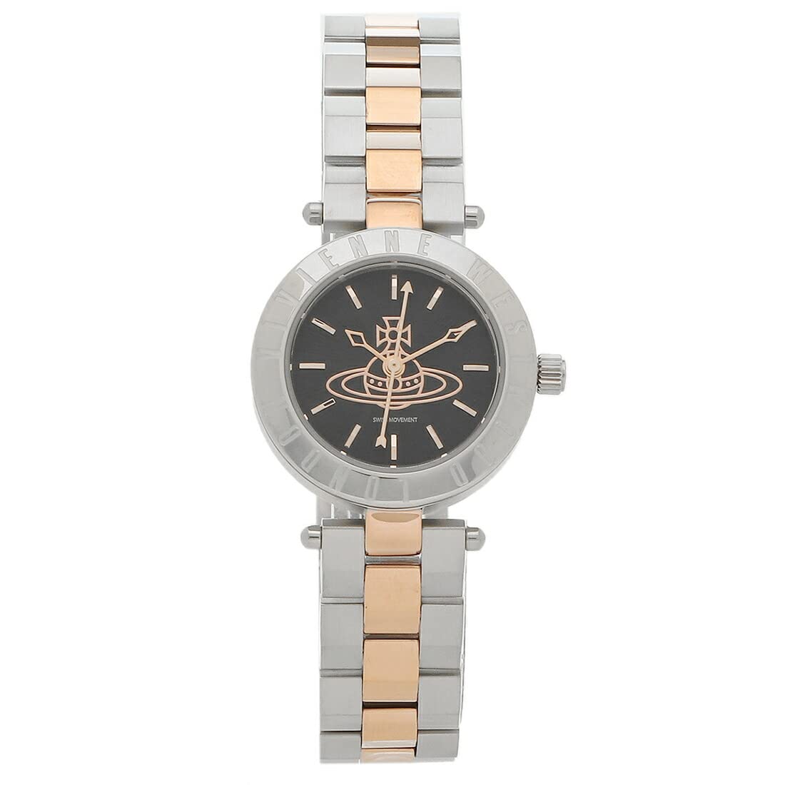 Watch Westbone 28mm Quartz Black Pink Gold VV092BKSR Stainless Steel [Vivienne Westwood] Women s [Used]
