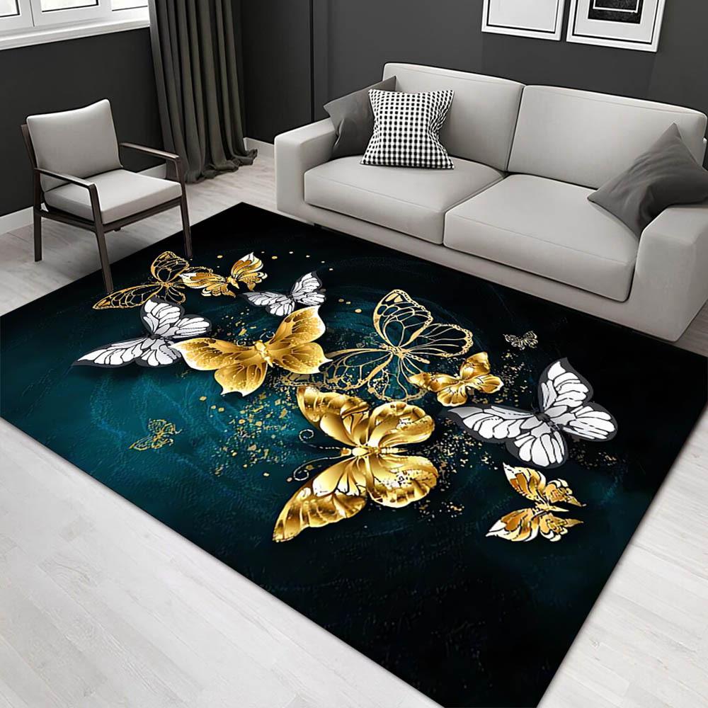 

1pc 1757427548 Pattern Carpet, Area Rug For Living Room Bedroom Room Bed Chair Laundry Entryway Corridor Yard Non-slip Outdoor Camping Rug F 60cm by 90cm