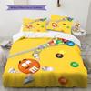 M&M's Pattern Bedding Quilt Set  Home Decoration  Gift (1 * duvet cover + 2 * pillowcase  without core)