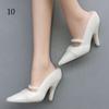 Colorful Foot Length 2.2cm Female Doll Shoes Accessories 1/6 Dolls Boot High Heels Shoes