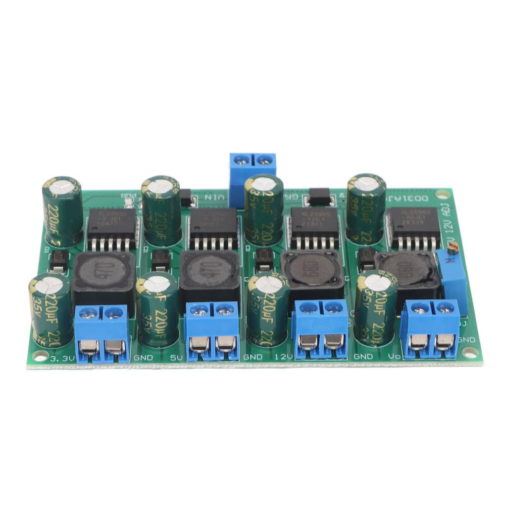 Buck Converter Module 3.3V 5V 12V Adjustable Voltage Output 2‑28V 3A Multi Channel Switching Power Supply Panel