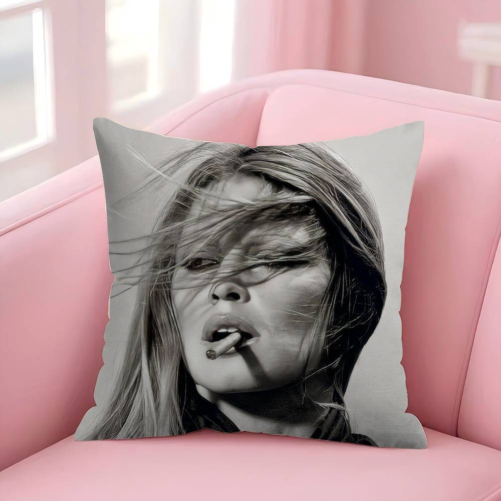 Schönheit B-Brigitte B-Bardot-S Kissenbezug Kissenhülle Kissenbezug Wohnzimmer Sofa Heimdekoration Kundenspezifisch