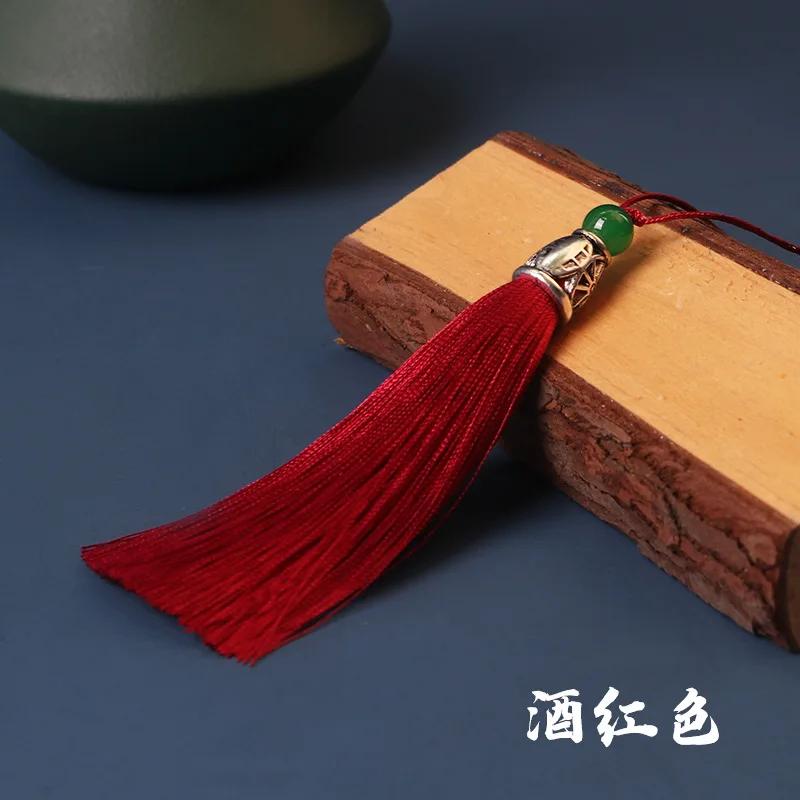 5pcs/Pack 10cm Multicolor Cotton Silk Tassel Cords Brush for Earrings Charm Pendant Tassel Fringe DIY Jewelry Making