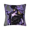Anime Solo Leveling Pillowcase Printing Polyester Cushion Cover Decoration Pillow Case Cover Home Zipper 45*45cm