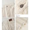 Rice Apricot High-Waisted Wide-Leg Jeans for Women - Spring/Summer Straight-Leg Pants