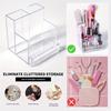 1PC Nail Drill Bits Holder Display Clear Nail Display Box Transparent Makeup Organizer Nail Manicure Tools Acrylic Nail Display
